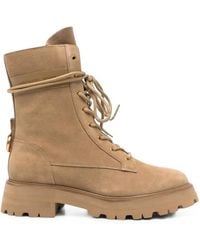 Michael Kors - Lace-Up Suede Boots - Lyst