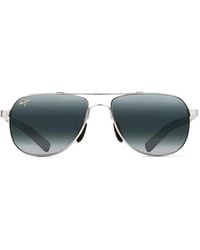 Maui Jim - Pilot-Frame Sunglasses - Lyst