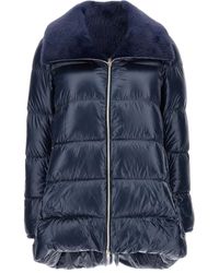 Herno - Faux Fur-Trim Padded Coat - Lyst