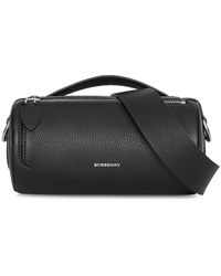 Burberry The Leather Barrel Bag - Black