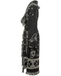 Alanui - Bandana Jacquard Fringed Coat - Lyst