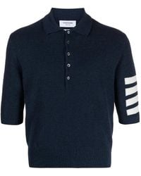Thom Browne - Gestreept Poloshirt - Lyst
