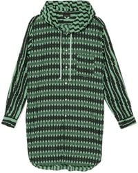 Comme des Garçons - Geometric-Print Hooded Shirt - Lyst