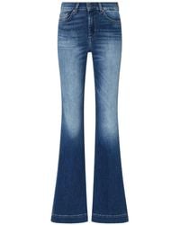 Liu Jo - Flare Jeans With Rhinestones - Lyst