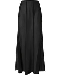 Pinko - Long Skirt With Sheer Details - Lyst