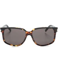 Saint Laurent - Tortoiseshell Square-Frame Sunglasses - Lyst