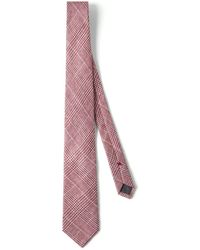 Brunello Cucinelli - Prince Of Wales Patterned Tie - Lyst