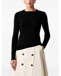 Trussardi - Fein Gestrickter Pullover Mit Rundem Ausschnitt - Lyst