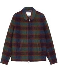Les Deux - Check-Pattern Zip-Up Jacket - Lyst