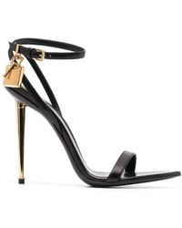 Tom Ford - Naked 105 Leather Point-toe Ankle-strap Sandals - Lyst