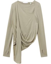 Helmut Lang - Haut Drapé À Design Asymétrique - Lyst