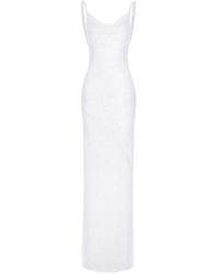 ROSERRY - Margot Sequin-Embellished Cowl-Neck Maxi Dress - Lyst