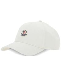 Moncler - Cappello Da Baseball Con Applicazione Logo - Lyst