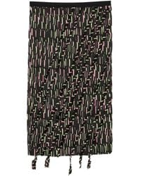 JNBY - Geometric-Print Midi Skirt - Lyst