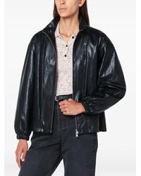 DUNST - Faux-Leather Bomber Jacket - Lyst