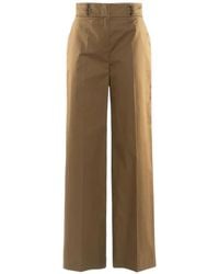 Nenette - Emon Button-Detail Palazzo Pants - Lyst