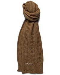 Marni - Sciarpa A Coste Con Effetto Vissuto - Lyst