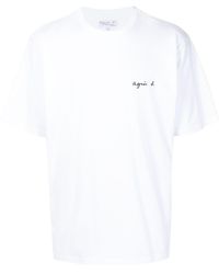 agnès b. - Christof Logo Print T-shirt - Lyst