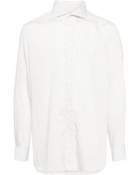 Lardini - Striped Button-up Shirt - Lyst