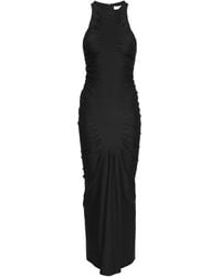 GAUGE81 - Gerafftes Deni Midikleid mit Racerback - Lyst