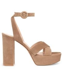 Gianvito Rossi - Sabrina Buckle-Strap Platform Sandals - Lyst