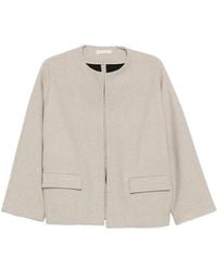Liviana Conti - Herringbone-Pattern Flap-Pocket Jacket - Lyst