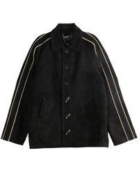 Enfants Riches Deprimes - Académie Side-Stripe Suede Jacket - Lyst