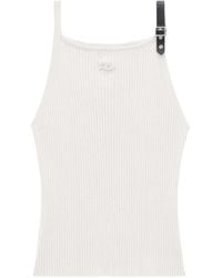 Courreges - Débardeur Nervuré À Détail De Boucle - Lyst