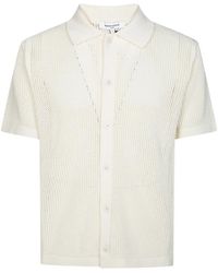 Maison Kitsuné - Open-Work Button-Down Shirt - Lyst