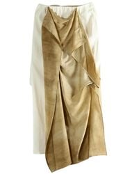 Uma Wang - Gale Gedrapeerde Midi-Rok - Lyst