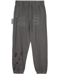 Musium Div. - Distressed Cotton Track Pants - Lyst