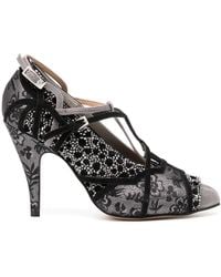 Maison Margiela - 70Mm Tabi Monster Velvet Embellished Pumps - Lyst