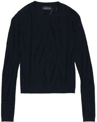 JACOB LEE - Lace Knit Sweater - Lyst