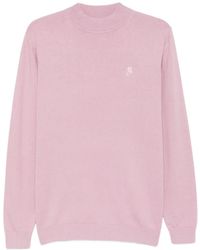 KARL LAGERFELD - Logo-Patch Ribbed-Trim Sweater - Lyst