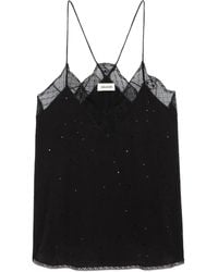 Zadig & Voltaire - Christy Zijden Top - Lyst