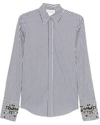 Sportmax - Embellished Striped Shirt - Lyst