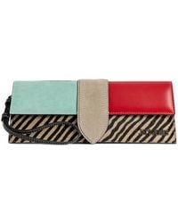Jacquemus - Colour-Block Zebra-Print Clutch Bag - Lyst