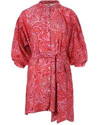 Chufy - Belted Mini Shirt Dress - Lyst