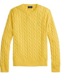 Polo Ralph Lauren - Cable-Knit Embroidered Sweater - Lyst
