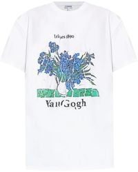 Loewe - T-Shirt Mit Grafischem Print - Lyst