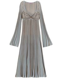 MACCAPANI - Terry Striped Long-Sleeve Dress - Lyst