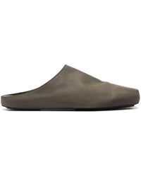 Uma Wang - Square-toe Leather Slippers - Lyst