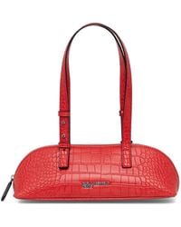 KARL LAGERFELD - Croc-Effect Logo-Plaque Tote Bag - Lyst