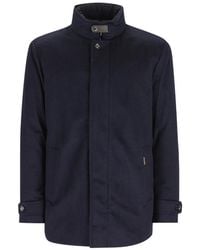 Moorer - Manteau Matelassé À Col Montant - Lyst