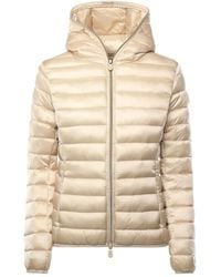 Save The Duck - Hooded Zip-Up Coat - Lyst