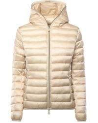 Save The Duck - Hooded Zip-Up Coat - Lyst