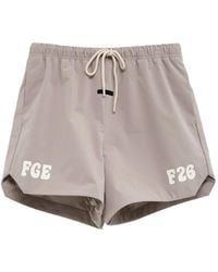 Fear Of God - Logo-Print Drawstring-Waist Shorts - Lyst