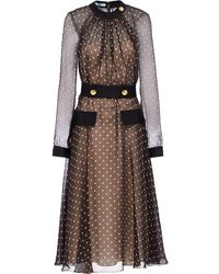 Prada Semi Transparante Jurk - Bruin