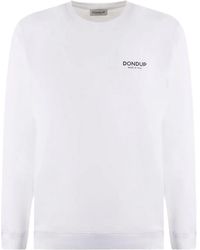 Dondup - Logo-Embroidered Crew-Neck Sweatshirt - Lyst