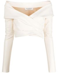 Philosophy Di Lorenzo Serafini - Off-Shoulder Cropped Top - Lyst